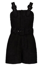 Load image into Gallery viewer, Cord Buckle Belted Pinafore Romper

