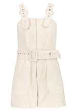 Load image into Gallery viewer, Cord Buckle Belted Pinafore Romper
