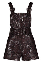 Load image into Gallery viewer, Snake Print Leather Look Buckle Romper
