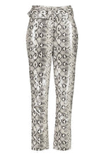 Load image into Gallery viewer, Snake Print Leather Look Belted Pants

