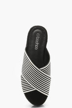 Load image into Gallery viewer, Striped Tonal Espadrille Flatforms
