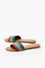 Load image into Gallery viewer, Rainbow Stripe Metallic Sliders

