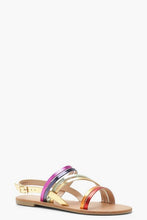 Load image into Gallery viewer, Rainbow Multi Strap Sandals
