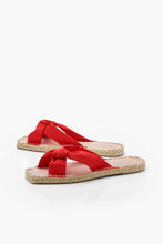 Load image into Gallery viewer, Knot Front Espadrille Sliders
