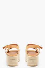 Load image into Gallery viewer, Knot Front Square Toe Flatform Sandals
