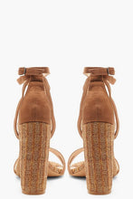Load image into Gallery viewer, Woven Strappy Block Heels
