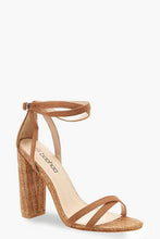 Load image into Gallery viewer, Woven Strappy Block Heels
