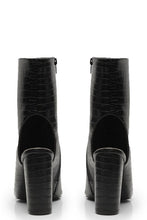 Load image into Gallery viewer, Wide Fit Croc Peeptoe Shoe Boots
