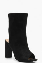 Load image into Gallery viewer, Extra Wide Fit Peeptoe Shoe Boots
