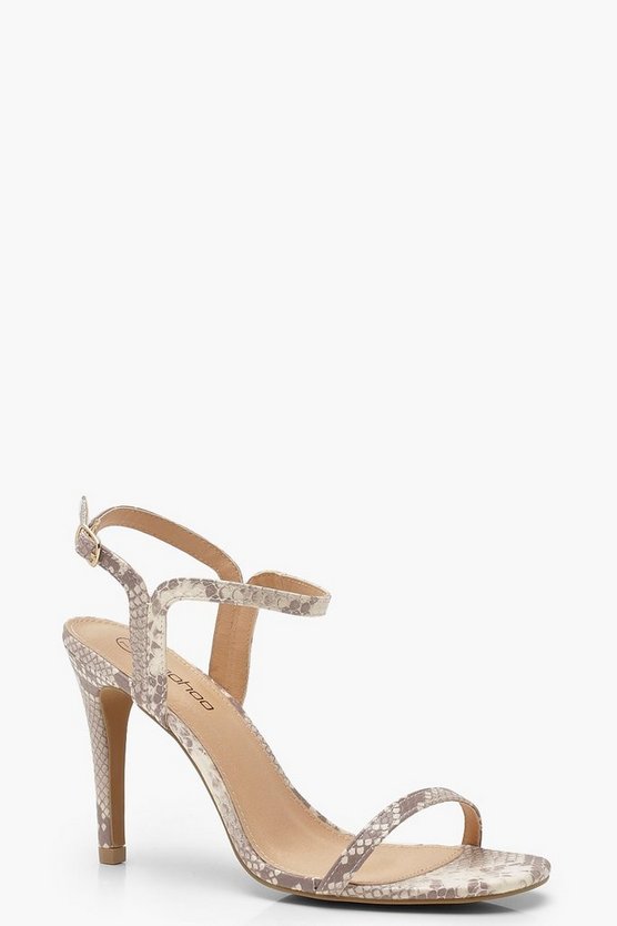 Extra Wide Fit Snake 2 Part Heels