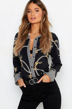 Load image into Gallery viewer, Geo Contrast Chain Print Shirt
