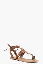 Load image into Gallery viewer, Leather Toe Post Ghillie Sandals
