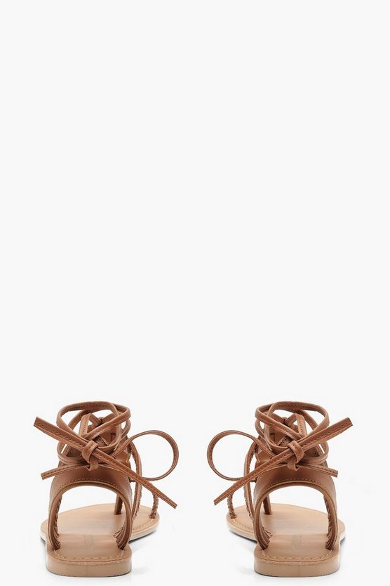 Leather Toe Post Ghillie Sandals