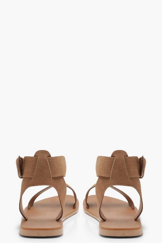 Two Part Suede Sandals