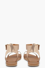 Load image into Gallery viewer, Two Part Ankle Strap Leather Sandals
