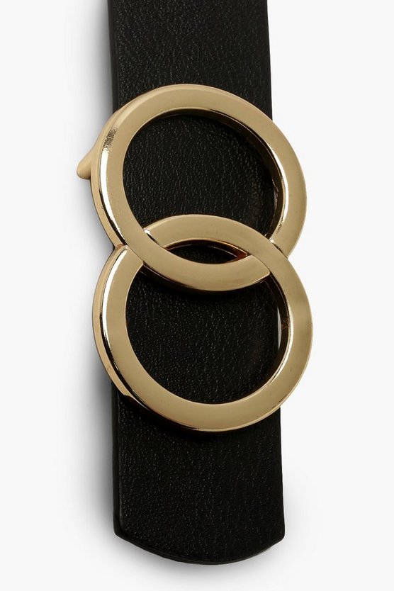 Double Ring Detail Boyfriend Belt