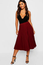 Load image into Gallery viewer, Pleated Midi Skirt
