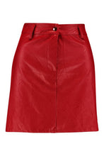 Load image into Gallery viewer, Leather Look Mini Skirt
