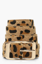 Load image into Gallery viewer, Leopard Belt With Gold Buckle
