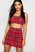 Load image into Gallery viewer, Tartan Check Mini Skirt

