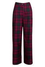 Load image into Gallery viewer, Woven Tartan Wide Leg Pants
