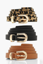 Load image into Gallery viewer, 3 Pack Skinny Belt
