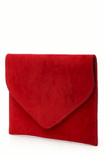 Load image into Gallery viewer, Suedette Envelope Clutch Bag
