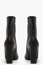 Load image into Gallery viewer, Snake Effect Flat Heel Shoe Boots
