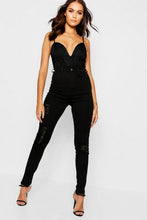 Load image into Gallery viewer, Super High Waist Power Stretch Ripped Skinny Jeans
