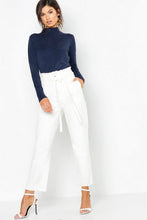 Load image into Gallery viewer, Paperbag Waist Straight Leg Jeans
