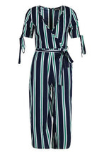 Load image into Gallery viewer, Striped Culotte Jumpsuit
