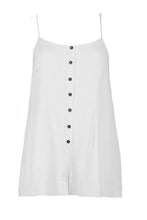 Load image into Gallery viewer, Horn Button Detail Swing Romper
