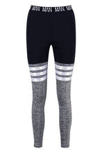 Load image into Gallery viewer, Fit &#39;MAN&#39; Stripe Detail Panel Gym Legging
