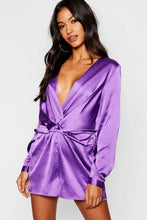 Load image into Gallery viewer, Satin Twist Front Romper

