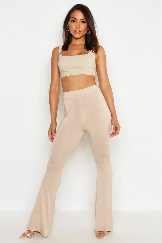 High Waist Basic Skinny Flares