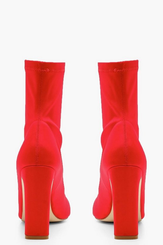 Flat Heel Sock Boots