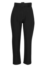 Load image into Gallery viewer, Wide Buckle Belt Straight Tapered Pants
