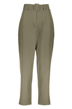 Load image into Gallery viewer, Wide Buckle Belt Straight Tapered Pants
