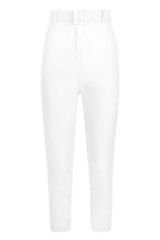 Load image into Gallery viewer, Wide Buckle Belt Straight Tapered Pants
