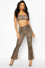 Load image into Gallery viewer, Strappy Crop Top Kick Flare Pants Co-Ord Set
