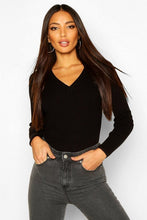 Load image into Gallery viewer, Ribbed V-Neck Jumper
