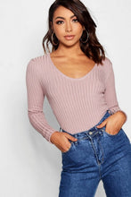 Load image into Gallery viewer, Ribbed V-Neck Jumper

