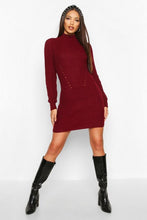 Load image into Gallery viewer, Rib Knit Sweater Dress
