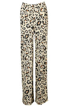 Load image into Gallery viewer, High Waist Leopard Slinky Wide Leg Pants
