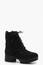 Load image into Gallery viewer, Chunky Zip and Lace Up Hiker Boots
