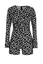 Load image into Gallery viewer, Twist Front Polkadot Romper
