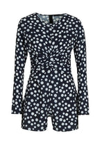 Load image into Gallery viewer, Twist Front Polkadot Romper
