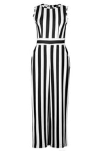 Load image into Gallery viewer, Stripe High Neck Jumpsuit
