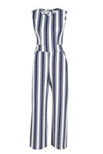 Load image into Gallery viewer, High Neck Stripe Jumpsuit
