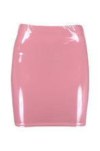 Load image into Gallery viewer, High Waist Vinyl Mini Skirt

